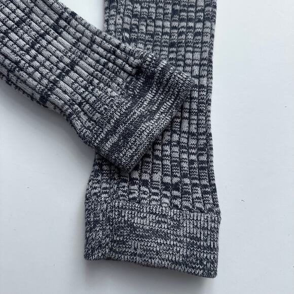 Tea Collection Heather Gray Ribbed Sweater Leggings - Girls Size 7 - Picture 2 of 6
